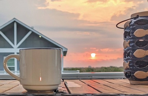 Port Bolivar Villa | Stunning Villa with Upper Deck Views of the Gulf and Intercoastal Waterway.