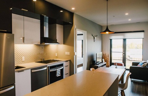 Winnipeg Apartment | Stylish 1BR Suite with Gym, Near Outlet Collection