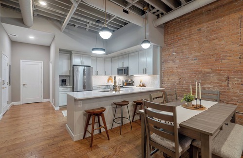 Downtown Syracuse Apartment | Stylish 2-Story Loft in Downtown Syracuse