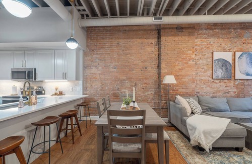 Downtown Syracuse Apartment | Stylish 2-Story Loft in Downtown Syracuse
