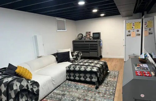 Kansas City House | Stylish Basement Hideaway