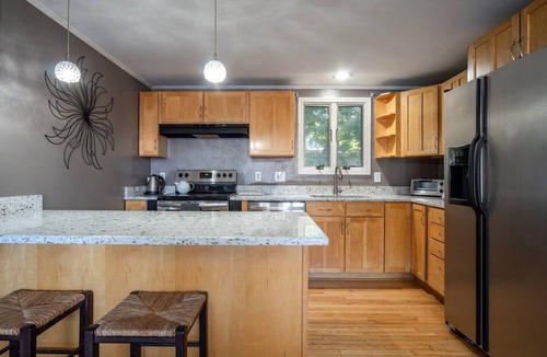 Clifton Park House | Stylish Clifton Park Home w/Firepit~Sunroom!