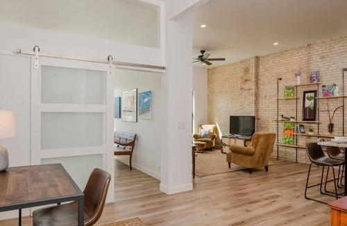Neenah Apartment | Stylish Downtown Neenah Flat - Walk to Everything!