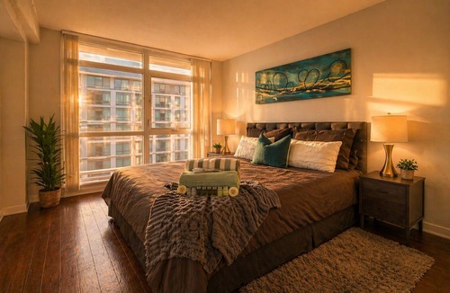 Wellington Place Hotel | Stylish Family 2BR Stay | Free Parking