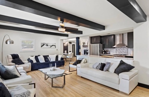 McQueeney House | Stylish Family Friendly Lake McQueeney Home w/Pool, Game Room, Walk to Boat Ramp
