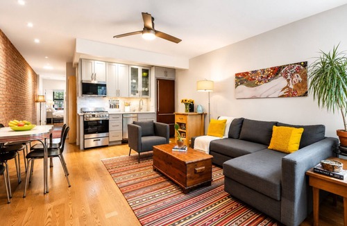 East Harlem Apartment | Stylish Harlem Duplex with Private Patio Near Central Park