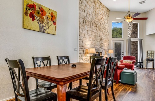 The Hills House | Stylish home on golf course with pool, game room, terrace & central AC