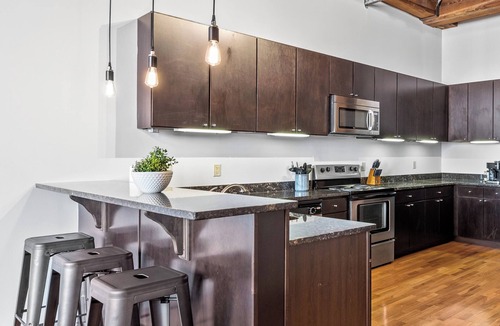 Downtown West Apartment | Stylish Industrial Loft in Downtown St. Louis