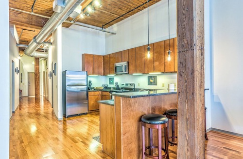 Downtown West Apartment | Stylish Industrial Loft in Downtown St. Louis