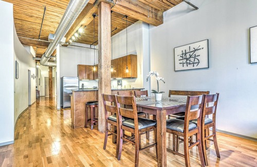 Downtown West Apartment | Stylish Industrial Loft in Downtown St. Louis