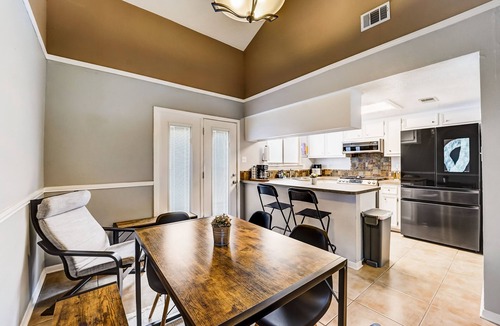 Humble Condo | Stylish loft-style condo with private patio, central AC, & W/D - dog-friendly