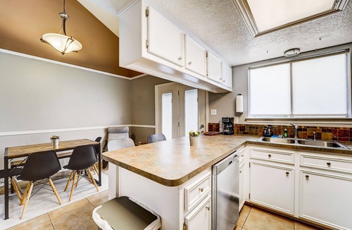 Humble Condo | Stylish loft-style condo with private patio, central AC, & W/D - dog-friendly