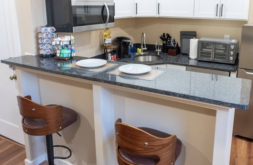 Albany Apartment | Stylish micro-loft near Lark St & Washington Park with full kitchen, loft bed & cozy workspace.