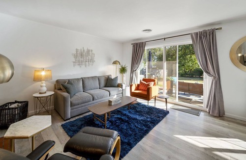 Mayo Meadow House | Stylish midcentury modern home in midtown. Luxury touches throughout.