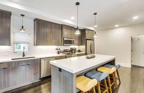 Lenexa House | Stylish & Modern Lenexa Haven w/Fire Pit & Deck!