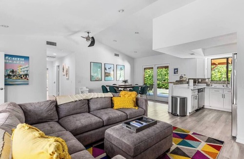 Desert Park Estates House | Stylish Oasis with Pool and Hot Tub