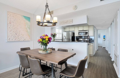 Port Canaveral Condo | Stylish Oceanfront Corner Unit Condo | Open Concept & Chic Decor