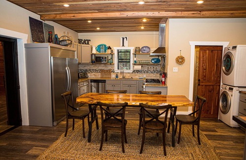 Temple House | Stylish retreat on 45 acres for 10 guests. 2 bed/2 bath, gourmet kitchen.