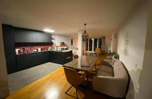 Zug House | Stylish Room and private bathroom in lakefront apartment