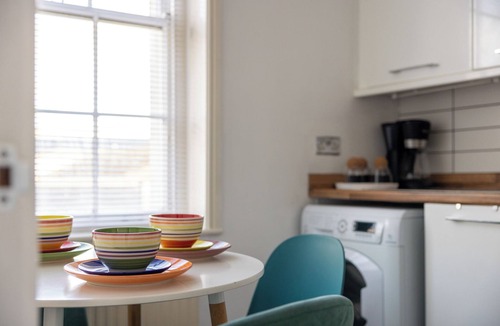 Gloucester Apartment | Stylish Stay Steps from Lively Docks