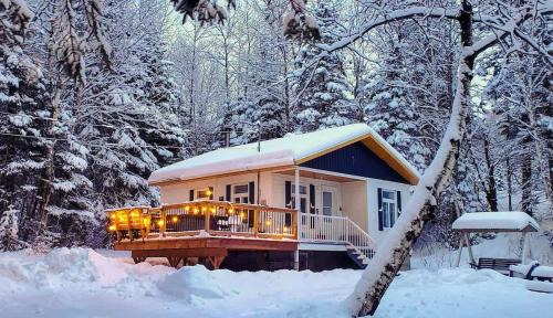 Saint-Tite-des-Caps Ski Chalet | Stylish-Vintage Refuge near Massif & MSA with Spa