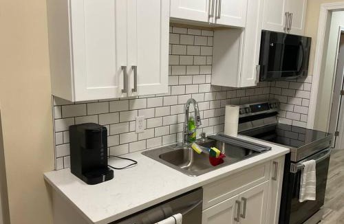 Lawrenceville House | Stylishly designed basement.