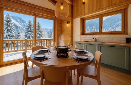 Les Praz-de-Chamonix Ski Chalet | Sublime Semi Detached Chalet Facing The Mont Blanc