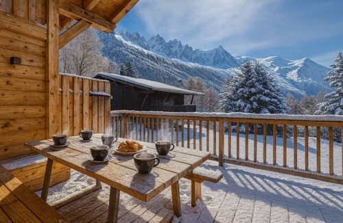 Les Praz-de-Chamonix Ski Chalet | Sublime Semi Detached Chalet Facing The Mont Blanc