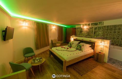 Villars-les-Dombes Hotel | Suite Cotinga, balnéo, bien-être, Parc des Oiseaux