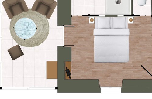Aubin Bed & Breakfast | Suite-Traditional-Private Bathroom-Park view