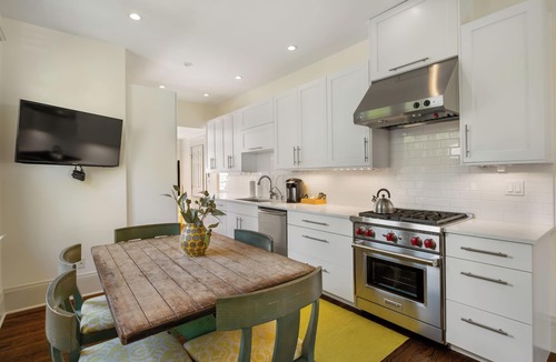 Washington Park House | Summer House- Kingbed | workspace | outdoor dining