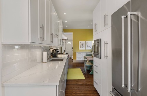 Washington Park House | Summer House- Kingbed | workspace | outdoor dining