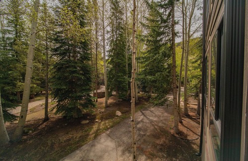 Mountain House Condo | Summer Mountain Studio | Balcony & Hot Tub
