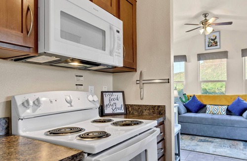 Picture Rocks House | Summer Nights Near Saguaro National Park West with Mountain Views + Firepit