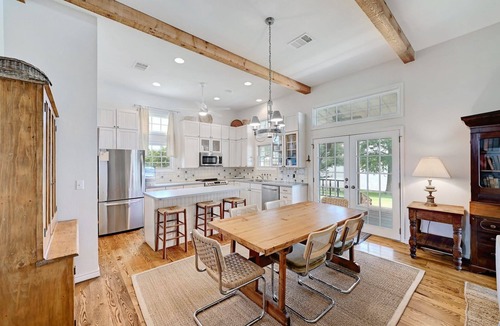 Burnet House | Sunday House @ Cockleburr Cove on Inks Lake - Lakefront property w/boat dock