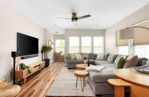 McKinley Heights House | Sunflower House - Luxe Retreat with Sauna & Hot Tub