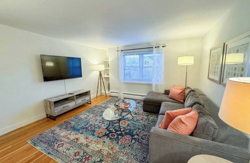 Brookline House | Sunlit 2BR with In-Unit Laundry