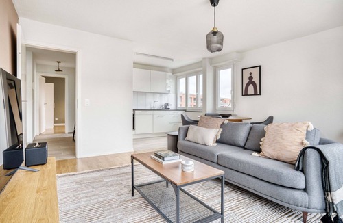 Altstetten Apartment | Sunlit Altstetten 3 Room w/Storage & W/D, nr Local Market, by Blueground