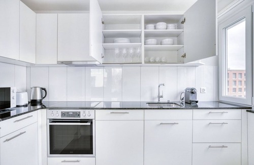 Altstetten Apartment | Sunlit Altstetten 3 Room w/Storage & W/D, nr Local Market, by Blueground