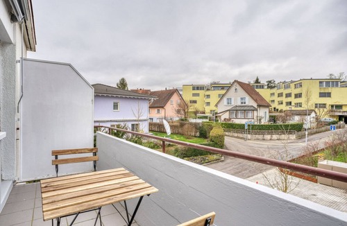 Altstetten Apartment | Sunlit Altstetten 3 Room w/Storage & W/D, nr Local Market, by Blueground