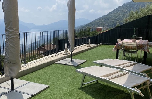 Cademario Apartment | Sunny Apartment with garden and stunning view