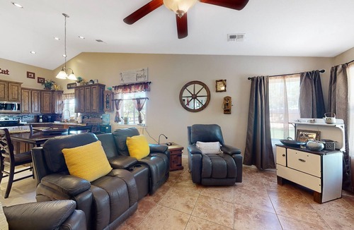 Estrella Village House | Sunny home with great backyard, home office, gym & convenient location