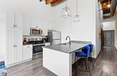Downtown St. Louis Apartment | Sunny Riverfront Loft - Walk to Arch, Conventions, Casino & Stadium