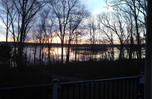 Adamsville Apartment | Sunrise over the Westport River