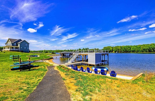 Mineral House | Sunrise Point Lakefront Lake Anna, Beach, Dock