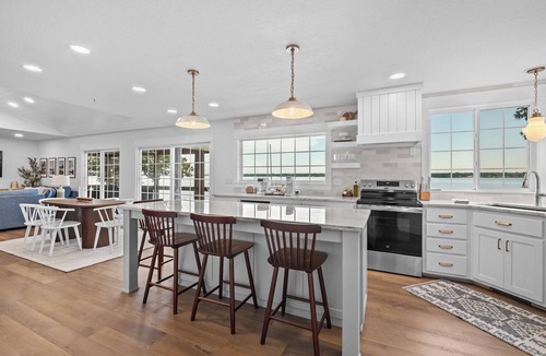 Grove House | Sunset Cottage on Grand: Waterfront Views - Dock - Fire Pit - Boat Parking
