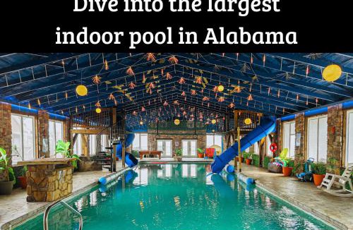 Bryant House | Sunset Ridge cabin 21 miles from Chatt TN Indoor pool & hot tub