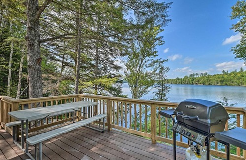 Lincoln House | Sunset View Cabin with Lake-View Fire Pit!