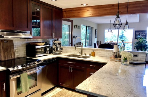 Sudden Valley House | Sunset View over Lake Whatcom with Hot Tub!