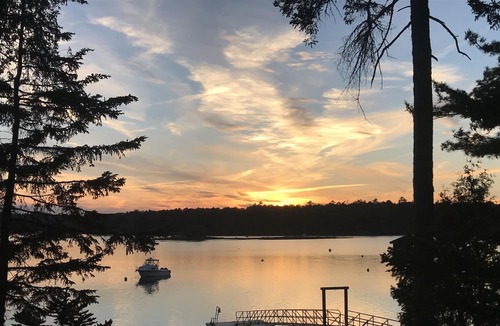 Sebascodegan Island Cottage | Sunsets over Quahog Bay - rustic setting, peace and quiet